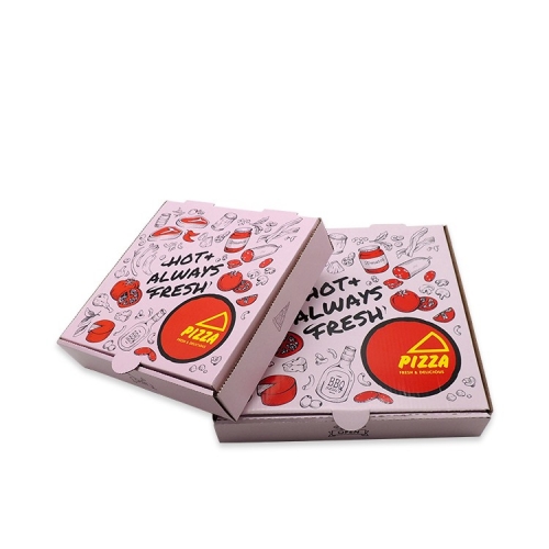 Boîte à pizza en papier kraft jetable de 14 pouces