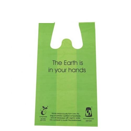 Aucun sac poubelle biodégradable jetable de supermarché en plastique