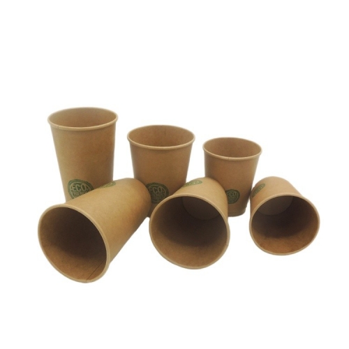 Tasses à café en papier Tasses en papier kraft italien pour boisson chaude avec des fabricants de tasses à thé en papier jetables
