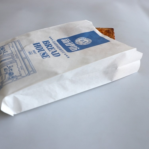 Sac de papier de micro-onde de nourriture de boulangerie de pain de frites imprimé par logo fait sur commande
