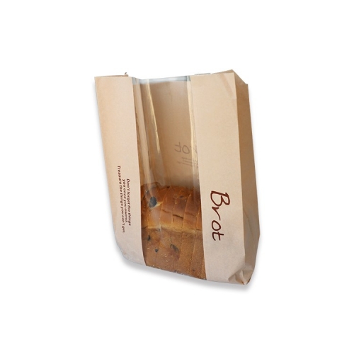 sacs en papier de taille de logo personnalisé de qualité alimentaire pour la nourriture à emporter