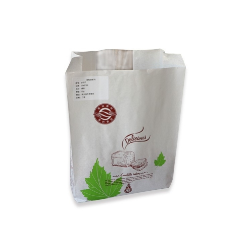 Eco a imprimé des sacs en papier recyclés bon marché d'emballage de pain kraft brun