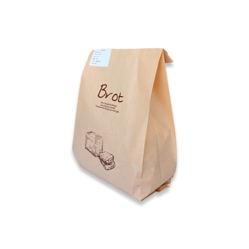 sacs à pain à emporter sacs en papier enduits avec logo imprimé personnalisé avec fenêtre