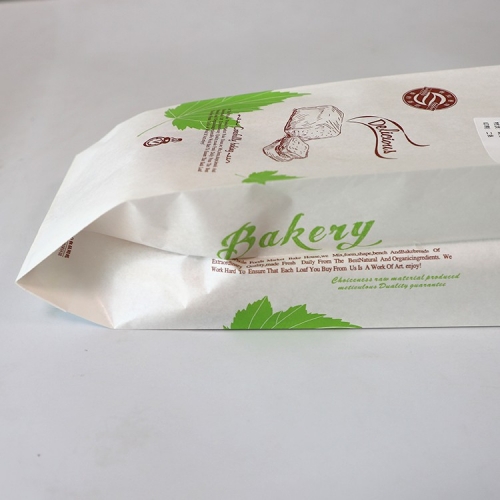 sacs à pain en papier kraft lin naturel avec fenêtre