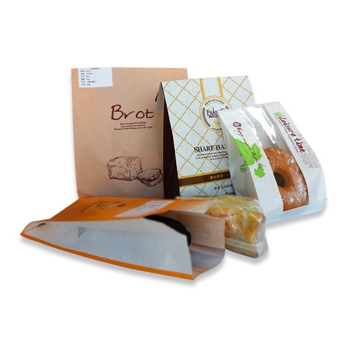 Différentes tailles de sac en papier Kraft Impression personnalisée pour le pain