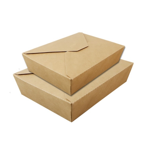 Emballage de restauration rapide à emporter salade collation papier emballage boîtes kraft